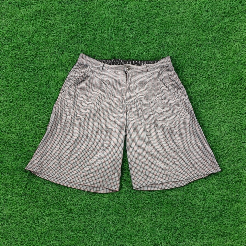 Lululemon Shorts Mens 38 Black Gingham Check Kahuna Performance Golf Stretch 10"